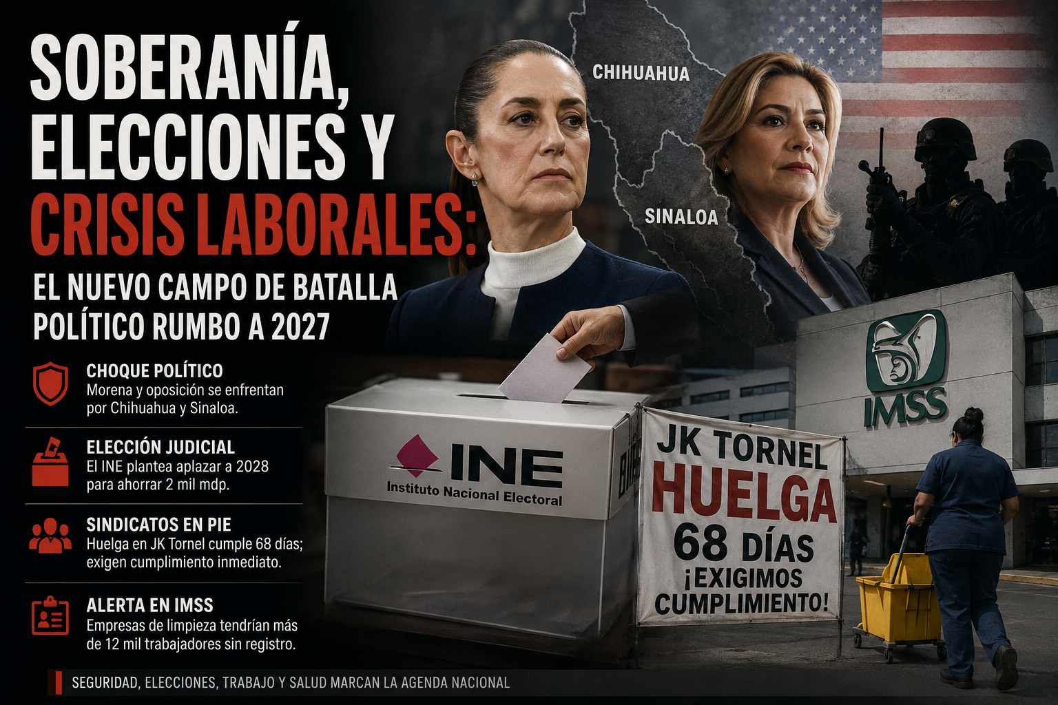 Soberanía, elecciones y crisis laborales: el nuevo campo de batalla político rumbo a 2027